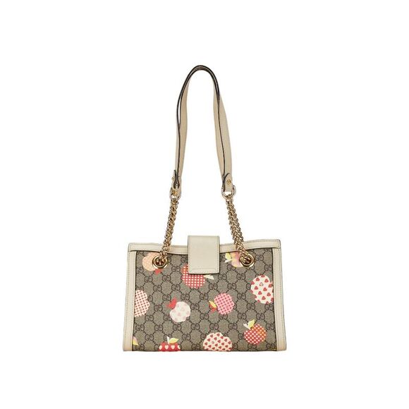 Pre Loved Gucci  GG Supreme Canvas Padlock Mini Top Handle Bag  BeigeMulticolor - Picture 3 of 8
